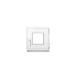 Framex Kellerfenster Kleines Fenster Weiß Breite x Höhe 40 x 40 cm (400 x 400...