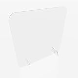 nattmann PLEXIGLAS® Hygieneschutz BIG ohne Durchreiche Spuckschutz Thekenaufsatz (60x50cm...