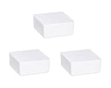 WENKO Nachfüller Raumentfeuchter Cube, 3er Set 1000 g Granulat-Block, reduziert Schimmel...