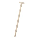 Rekord Spatenstiel aus Eschenholz mit T-Form, Gesamtlänge 76 cm, lackiert, Ersatzstiel,...