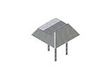 bima 971595 Auflaufstütze Quadro | Stahl, feuerverzinkt | 180 x 180 mm | 70 mm...
