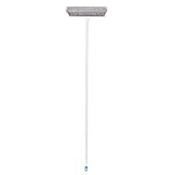 Amazon Basics - Besen mit abgewinkeltem Stiel, Blau/Weiß