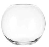 Übergroße Kugelvase 30 cm groß klare Glaskugelvase Kristallglas Vase, mundgeblasen...
