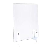 Trofecto Spuckschutz ohne Durchreiche aus Acrylglas PETG als Thekenaufsatz -...