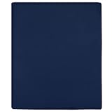 Furniture select-Jersey Spannbettlaken, 2-teilig, marineblau, 180 x 200 cm, Baumwolle