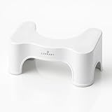 LUXEART Step Basic Toilettenhocker – ergonomischer WC-Hocker 18,5 cm für natürliche...
