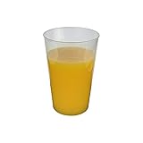 Gastro-Bedarf-Gutheil 25 stabile Trinkbecher 0,3 l Plastikbecher Trinkbecher...
