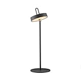 Licht-Erlebnisse LED Akku Tischleuchte Schwarz IP44 Wohnzimmer Schlafzimmer Balkon H:47,2...