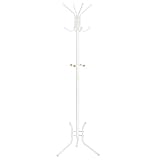 SONGMICS Garderobenständer aus Metall, stabiler Kleiderständer, Garderobe, für...