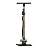 P4B | Luftpumpe in Titanium mit großem Manometer | Fahrradpumpe für alle...