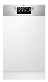 AEG FEE7341AZM Integrierter-Geschirrspüler / 45cm / AirDry - perfekte...