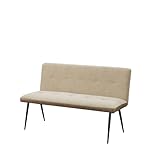 HTI living Bank 3-Sitzer Antikbraun/Taupe Joschka Sitzbank Küchenbank