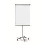 Bi-Office Mobiles Flipchart Smart, mit 5 Rollen, Magnetisch, Aluminiumrahmen,...