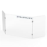 Spuckschutz Plexiglas Schutzwand - Fanximan, Thekenaufsatz Trennwand Büro Schreibtisch...