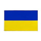 Jaoxiuozi Ösen Flagge 3 x 5 Polyester Indoor Ukraine Dekoration mit Messing Ft Outdoor...