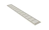 Aluminium Lüftungsgitter Stegblech Lüftung 80mm x 800mm in Weiss...