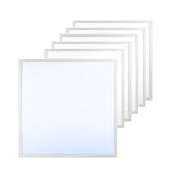LUXULA 6x LED Panel 62x62cm Rasterleuchte - 36W 3600lm - 6000K Kaltweiß - flimmerfrei -...