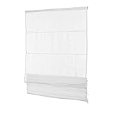 Ventanara® Fenster Raffrollo tageslicht Raffgardine Faltvorhang Montage ohne Bohren...