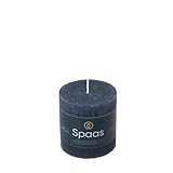 Spaas Rustikale Stumpenkerze 70/70 mm 25St. - dunkelblau, Dark Blue