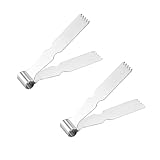 2stk Maamoul Pinzetten, 5,8x3,4x1cm Gebäckzange Edelstahl Back-Crimper-Werkzeug...