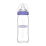 Lansinoh Glas Babyflasche mit NaturalWave Sauger Gr. M, 240 ml