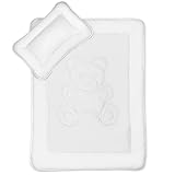 KiGATEX Baby Bettdecke und Kissen im Set - 100x135 cm Kinderbettdecke und 60x40 cm Kissen...