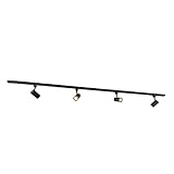 QAZQA Jeana Modern 4 Licht L 200 cm Schwarz Modern Innenbeleuchtung Wohnzimmer I...