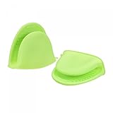 uxcell Mini-Ofenhandschuh-Topflappen, hitzebeständig, Grün, 6 Stück