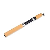 VBESTLIFE Eis-Angelrute, Einziehbare Mini-Angelrute aus Glasfaser für das...