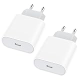 USB C Adapter 2-Packs,USB C ladegerät 30W Schnellladegerät [MFi Zertifizierung] USB C...