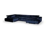 Mivano Wohnlandschaft Orion / Riesige Sofalandschaft in U-Form inkl. XL-Recamiere und...