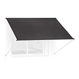 Relaxdays Fallarmmarkise HxB: 120x250 cm, Schattenspender Fenster, 50+...