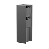 ledscom.de Garten Steckdosensäule POMI für außen, IP44, 2-Fach, anthrazit, eckig, 23...