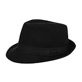 XGOPTS Jazzhut Winter Gangster Filzhut Elegant Klassisch Kappe Atmungsaktiv...