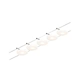 Paulmann 94426 CorDuo LED Seilsytem Set DiscLED DC incl. 5x4,5 Watt erweiterbar Chrom...
