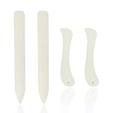CFSVVD 4 Stück Falzbein, Falzbrett, Papier Bonefolder Falzbein Knochen Ordner Origami und...