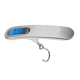 ibasenice Edelstahl Digitale Hängewaage mit Lcd display Tragbare Multifunktionale Gepäck...