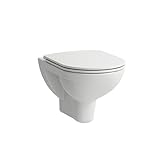 Laufen PRO Wand-WC, Tiefspüler, spülrandlos, 530x360mm, offene Befestigung, H820960,...