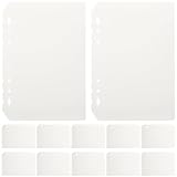OATIPHO 12 Stück A5 PP Trennblätter Transparent Seidenmatt 6 Loch Registerkarten für...