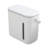 rockible Doppelkammer Badezimmerabfalleimer mit Trennung für Trockene Und Nasse Abfälle