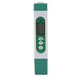 Digitales TDS-Meter, 5 in 1 Wassertester SALT TDS EC SG TEMP Tester Stift LCD-Display mit...
