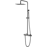 SXZHRUI Thermostat-Brausebatterie-Set Handbrause Regenduschkopf Für Badezimmer...