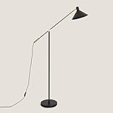 LEDKIA LIGHTING Stehleuchte Metall Aleya Schwarz für Wohnzimmer, Küche, Schlafzimmer