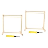 VICASKY 2 Stück Puppen Kleiderbügel Kleiderbügel Aus Holz Spielzeug Zubehör Puppen...