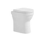 sanicomfort Stand-WC Cozy erhöht | 47,5 cm Sitzhöhe | Spülrandlos mit WC Sitz...