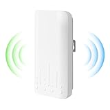 Outdoor WLAN Verstärker Wetterfester, IP65 Regenfest und Staubdicht WiFi Repeatermit AP...