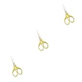 lmoikesz 3 Satz von Schneiderschere im europäischen Stil Nähzubehör Stickschneider Gold