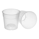 GREEN24 5 Stück Orchideentopf transparent aus Polypropylen, Ø 11,4 cm, 10,8 cm...
