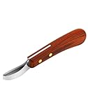 QWORK® Premium Edelstahl Hufmesser mit Griff, Schlaufenmesser, Hufmesser Trimmwerkzeug...