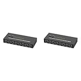 Vereen 2 x USB K/M Synchroncontroller 8-Port KVM Switch mehrere Computer teilen 1 Set Maus...